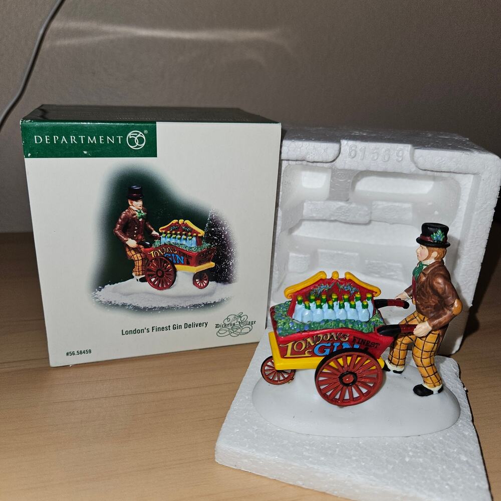 Department 56 Dickens Village London's Finest Gin Delivery Figurine